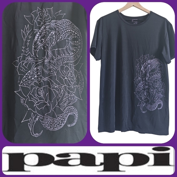 PAPI PURPLE SNAKE SHORT SLEEVE TEE - Picture 1 of 8